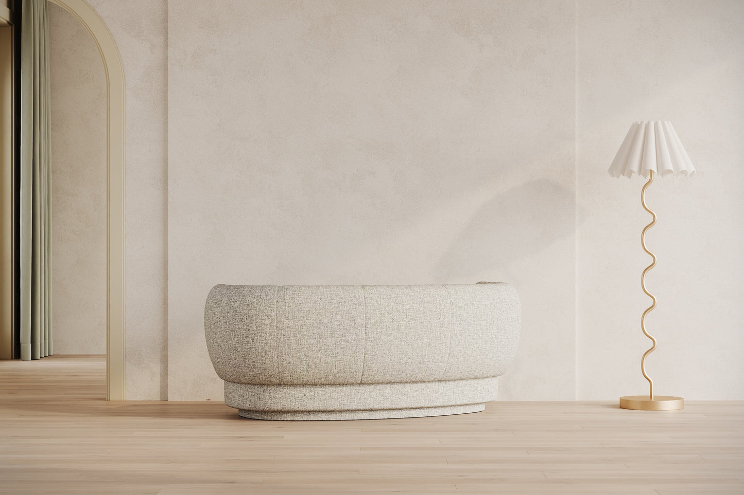 Curved sofa