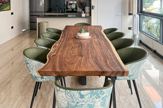 How to Pick Dining Chairs for a Live Edge Table