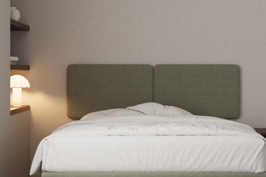 Pair Above wall hung headboard