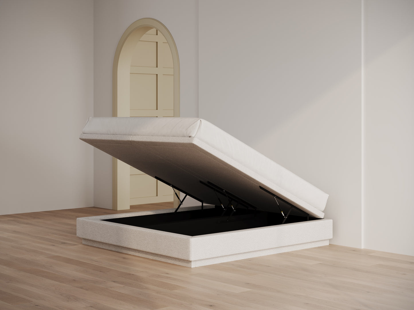 Tidy storage bed base