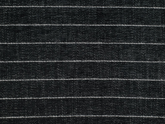 Woven Pinstripe - Onyx